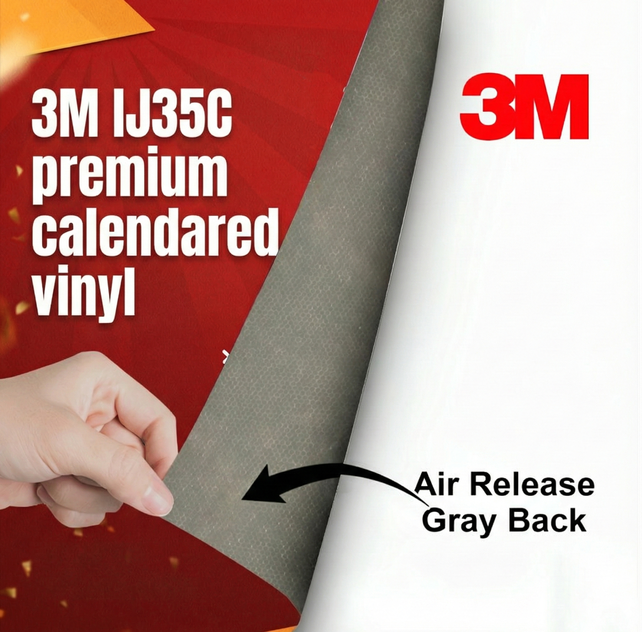 3M IJ35C Calendared Vinyl with Air Release